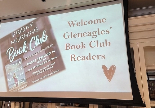 Gleneagles' Book Club In conversation with Jane Rubin February 14, 2025